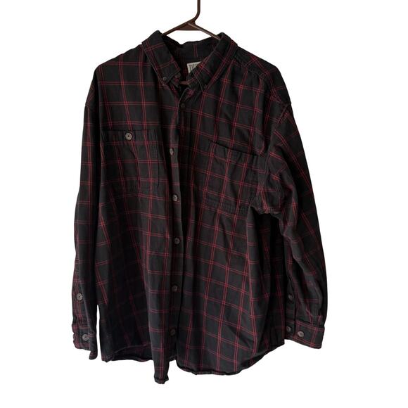 Duluth Trading Flannel Shirt Mens XL Plaid Button Up Long Sleeve Workwear - Picture 1 of 8